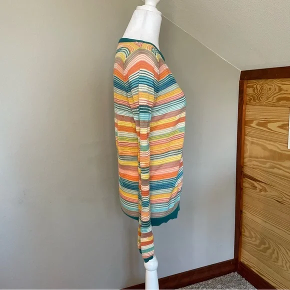 Anthropologie Sparrow Rainbow Striped Sweater aso Taylor swift